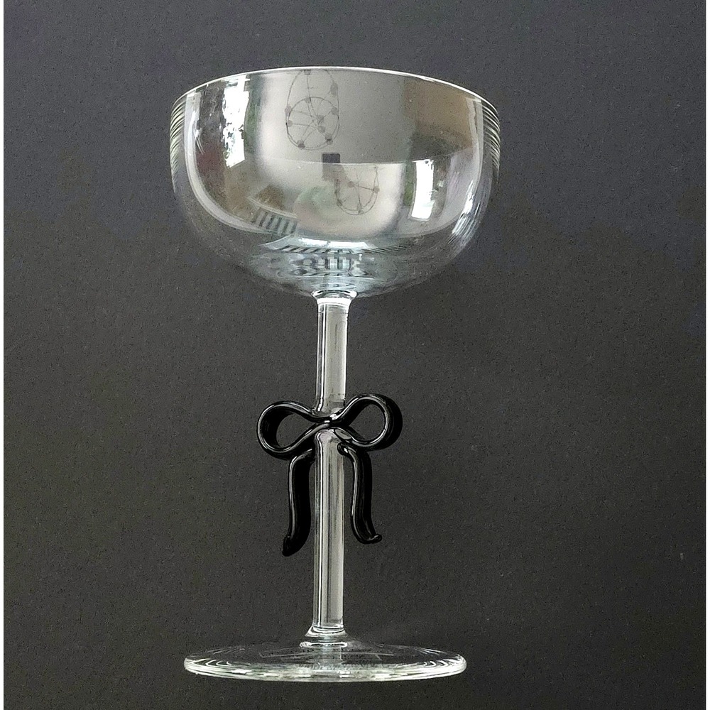 Anthropologie Benedita Bow Coupe Champagne Wine Glass